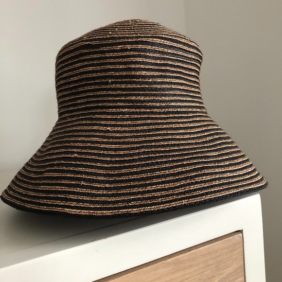 Eric Javits Squishee Straw Bucket Hat O/S - Picture 1 of 2